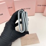 2025年3月17日新品小銭入れとカードケース財布Miumiu 5235    9.5X7.5X3.5cm zy工場
