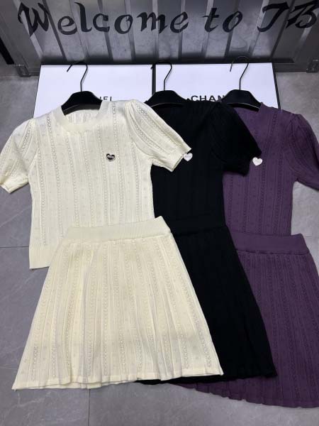 2025年3月23日入荷春夏新作Chanel ニット半袖 T...