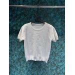 2025年3月23日入荷春夏新作Chanel袖なし ニット tシャツ can工場