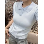 2025年3月23日入荷春夏新作Gucci ニット半袖 POLOTシャツ  can工場