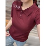 2025年3月23日入荷春夏新作Gucci ニット半袖 POLOTシャツ  can工場
