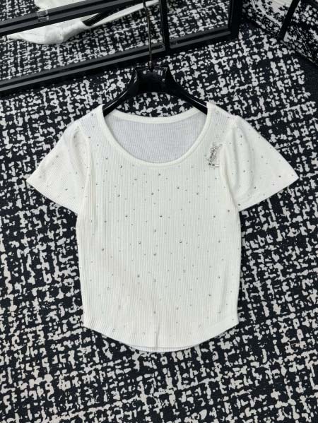 2025年3月23日入荷春夏新作YSL ニット半袖 Tシャツ...