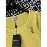 2025年3月23日入荷春夏新作YSL ニット半袖 Tシャツ  can工場