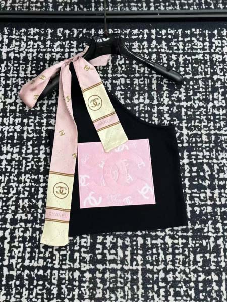 2025年3月23日入荷春夏新作Chanel斜め肩 ニット半...