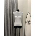 2025年3月24日入荷春夏新作Chanelメッシュの半袖Tシャツで女性はセクシー can工場