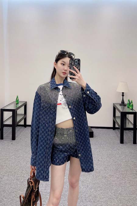 2025年3月24日入荷春夏新作Gucciジャケット+半袖T...