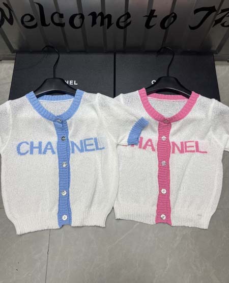 2025年3月24日入荷春夏新作Chanelニット 半袖Tシ...
