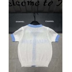 2025年3月24日入荷春夏新作Chanelニット 半袖Tシャツ can工場