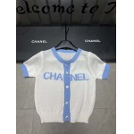 2025年3月24日入荷春夏新作Chanelニット 半袖Tシャツ can工場