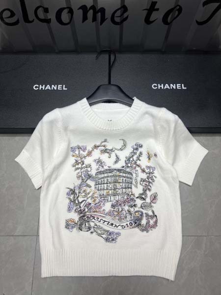 2025年3月24日入荷春夏新作Diorニット 半袖Tシャツ...