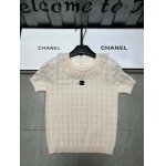 2025年3月24日入荷春夏新作Chanelニット 半袖Tシャツ can工場