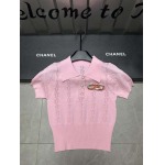 2025年3月24日入荷春夏新作Chanelニット 半袖Tシャツ can工場