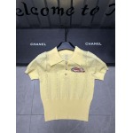 2025年3月24日入荷春夏新作Chanelニット 半袖Tシャツ can工場