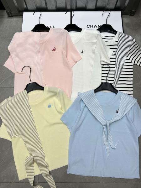 2025年3月24日入荷春夏新作ニット 半袖Tシャツ can...