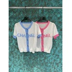 2025年3月24日入荷春夏新作Chanelニット 半袖Tシャツ can工場