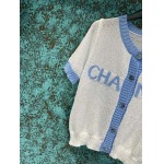 2025年3月24日入荷春夏新作Chanelニット 半袖Tシャツ can工場