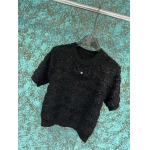 2025年3月24日入荷春夏新作Chanelニット 半袖Tシャツ can工場