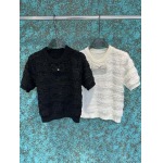 2025年3月24日入荷春夏新作Chanelニット 半袖Tシャツ can工場
