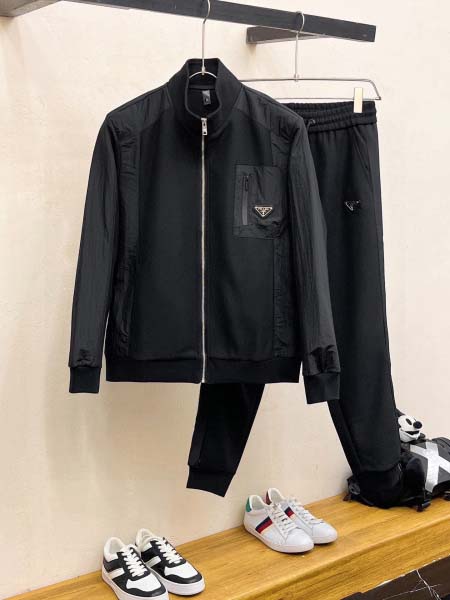 2025年3月28日入荷新作PRADA春秋メンズ 上下セット...