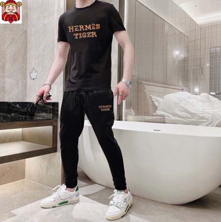 2025年4月1日入荷新作HERMES夏メンズ 上下セットM-5XL/zhan工場