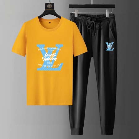 2025年4月2日入荷新作Louis Vuitton夏メンズ 上下セットM-5XL/zhan工場
