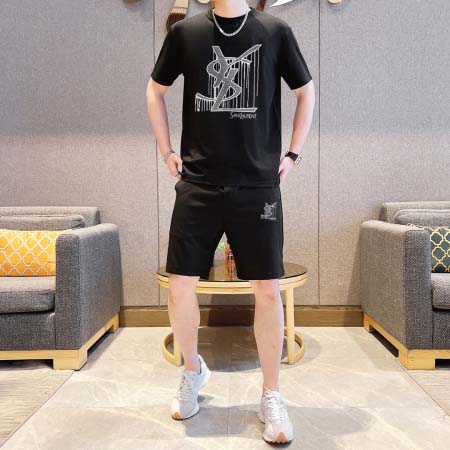 2025年4月2日入荷新作YSL夏メンズ 上下セットM-5XL/zhan工場