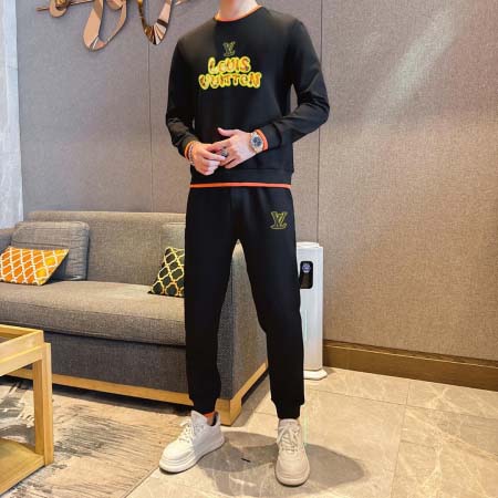 2025年4月2日入荷新作Louis Vuitton春秋メンズ 上下セットM-5XL/zhan工場