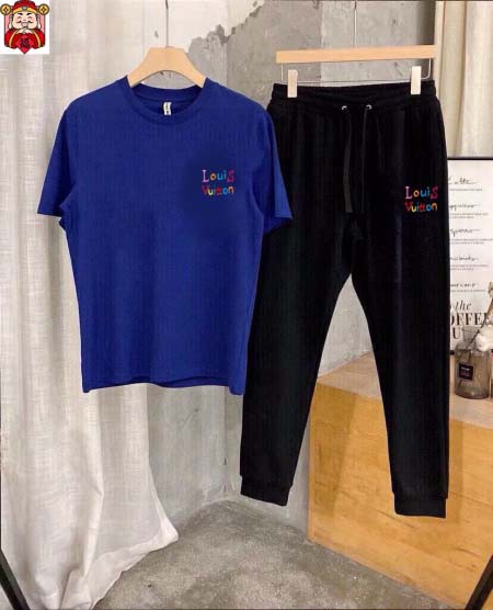 2025年4月2日入荷新作Louis Vuitton夏メンズ 上下セットM-5XL/zhan工場