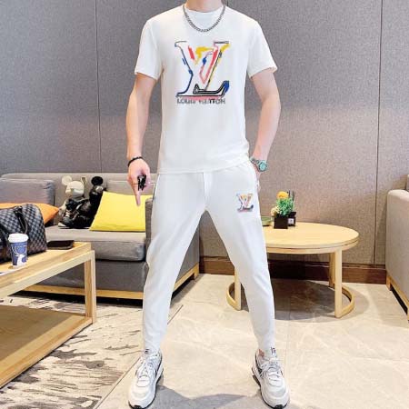 2025年4月2日入荷新作Louis Vuitton夏メンズ 上下セットM-5XL/zhan工場