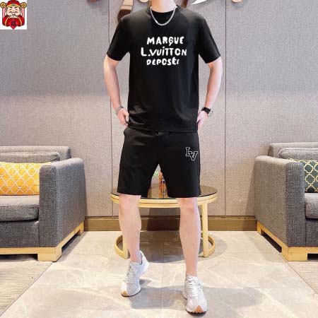2025年4月2日入荷新作Louis Vuitton夏メンズ 上下セットM-5XL/zhan工場