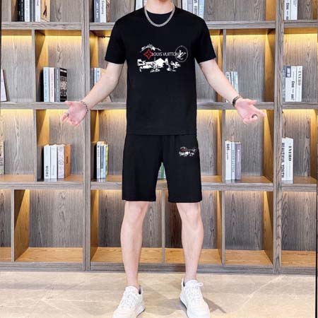 2025年4月2日入荷新作Louis Vuitton夏メンズ 上下セットM-5XL/zhan工場