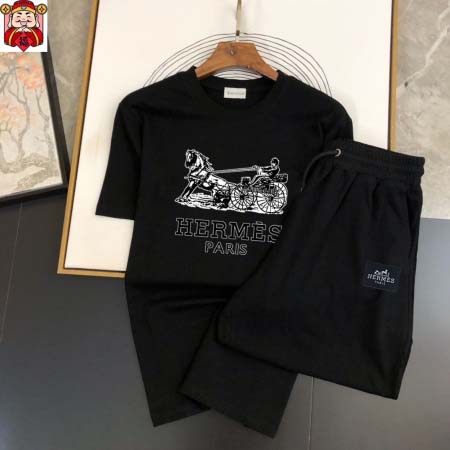 2025年4月1日入荷新作HERMES夏メンズ 上下セットM...