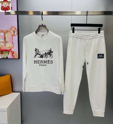 2025年4月2日入荷新作HERMES春秋メンズ 上下セット...