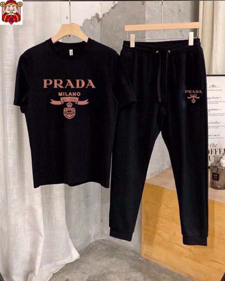 2025年4月2日入荷新作PRADA夏メンズ 上下セットM-...