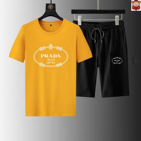 2025年4月2日入荷新作PRADA夏メンズ 上下セットM-...