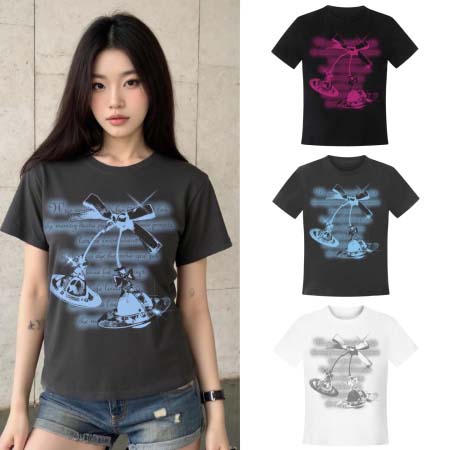2025年4月29日入荷春夏新作vivienne半袖 Tシャ...