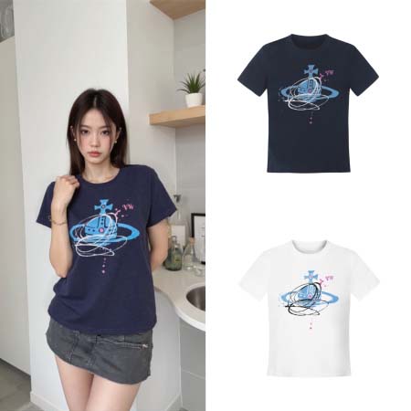 2025年4月29日入荷春夏新作vivienne半袖 Tシャ...