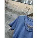 2025年4月30日入荷春夏新作Chanelニット半袖Tシャツ can工場