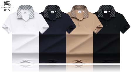 2025年5月6日入荷新作Burberry紳士半袖ポロシャツ...