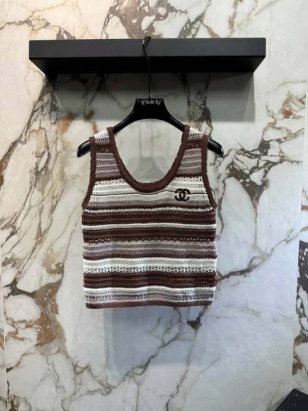 2025年6月9日入荷春夏新作Chanelニット タンクトップファッション/誕生日プレゼント/贈り物 can工場
