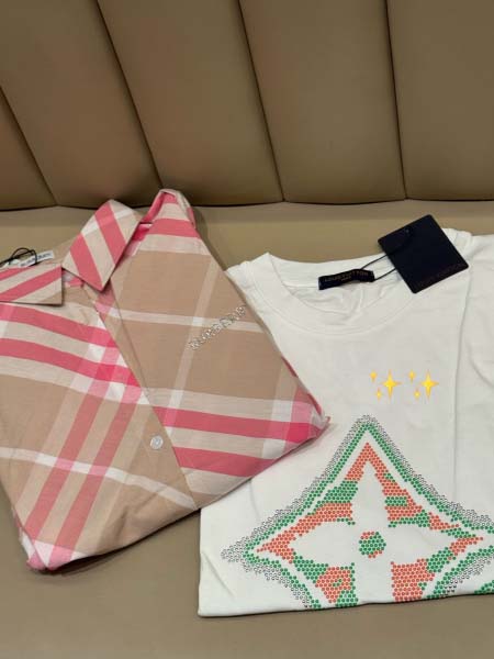 2025年6月9日入荷春夏新作BURBERRY長袖シャツ+半袖 Tシャツファッション/誕生日プレゼント/贈り物 can工場
