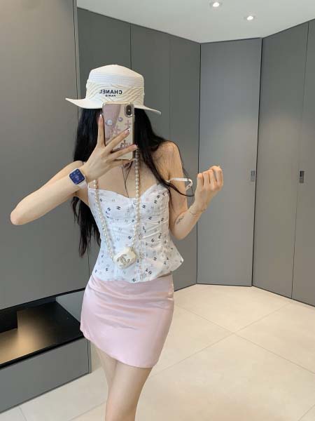 2025年6月9日入荷春夏新作CHANELキャミソールファッション/誕生日プレゼント/贈り物 can工場
