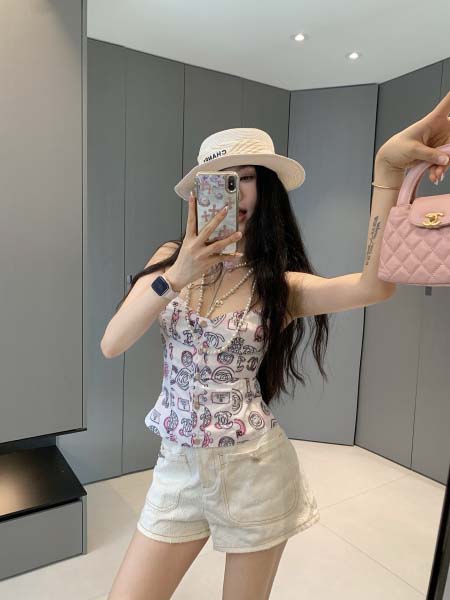 2025年6月9日入荷春夏新作CHANELキャミソールファッション/誕生日プレゼント/贈り物 can工場