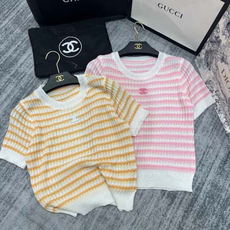 2025年6月9日入荷春夏新作Chanelニット半袖ファッション/誕生日プレゼント/贈り物 can工場