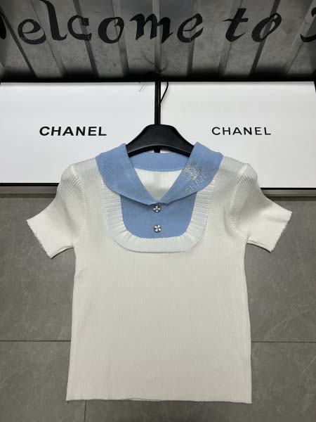2025年6月9日入荷春夏新作Chanelニット半袖ファッション/誕生日プレゼント/贈り物 can工場
