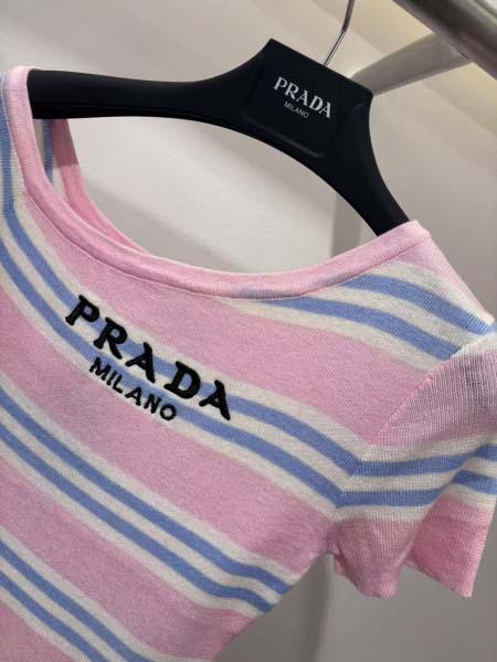 2025年6月10日入荷春夏新作Pradaニット半袖ファッション/誕生日プレゼント/贈り物 can工場