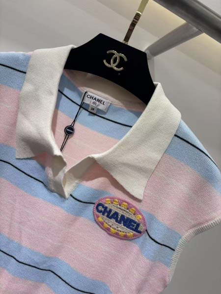 2025年6月10日入荷春夏新作Chanelニット半袖ファッション/誕生日プレゼント/贈り物 can工場