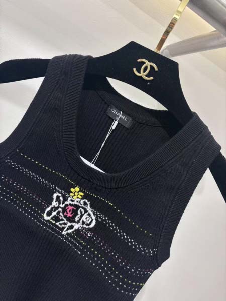 2025年6月10日入荷春夏新作Chanelニット タンクトップ ファッション/誕生日プレゼント/贈り物 can工場