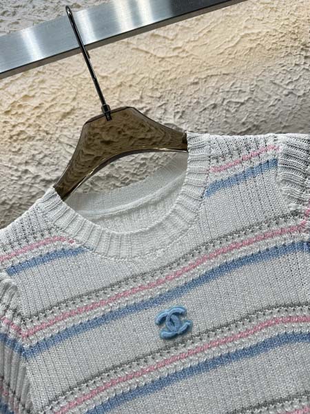 2025年6月10日入荷春夏新作chanelニット半袖ファッション/誕生日プレゼント/贈り物 can工場