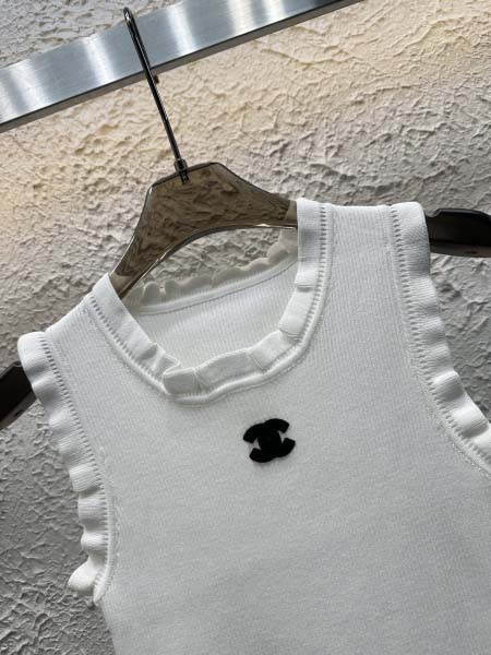 2025年6月10日入荷春夏新作chanelニットタンクトップファッション/誕生日プレゼント/贈り物 can工場